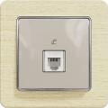 Sedna telephone socket (beige insert, birch frame)